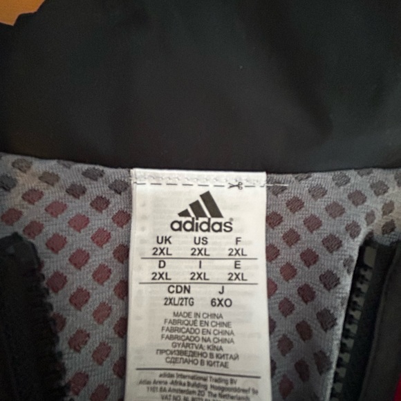 Vintage Adidas Jacket Full Zip Red Men's Size 2XL - Picture 7 of 7